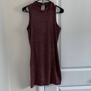 Mauve mini dress
